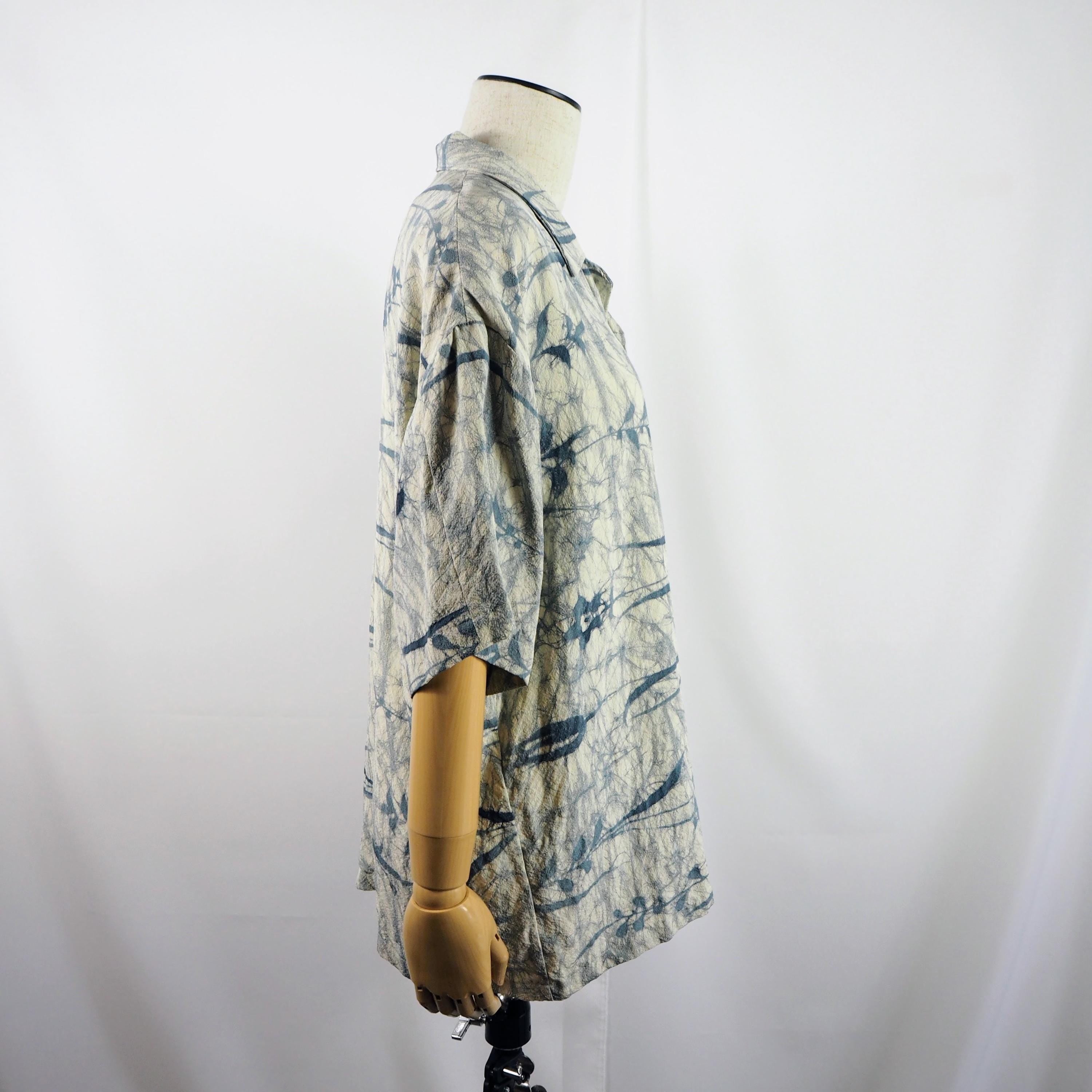 着物アロハシャツ シルク Lサイズ CA29