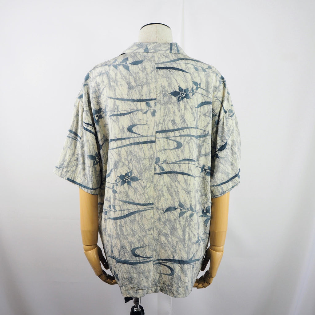 着物アロハシャツ シルク Lサイズ CA29