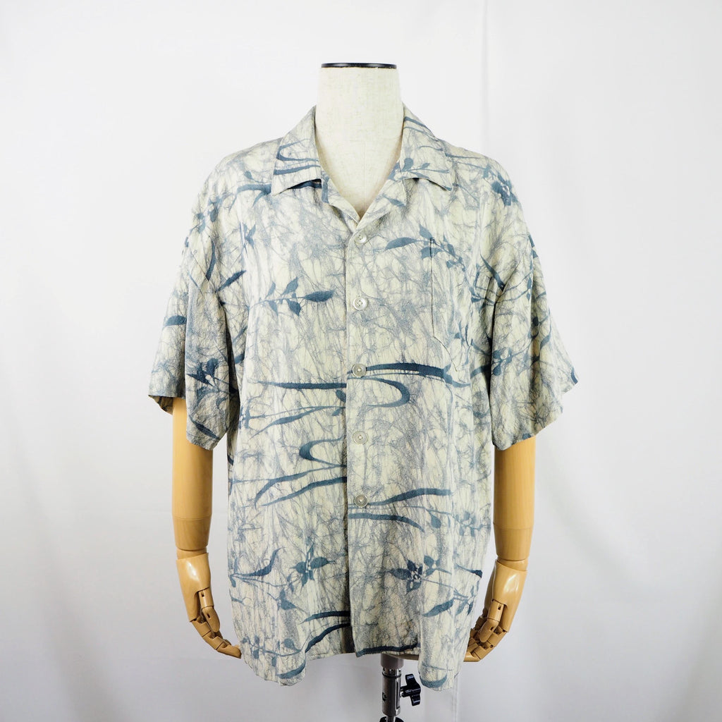 着物アロハシャツ シルク Lサイズ CA29