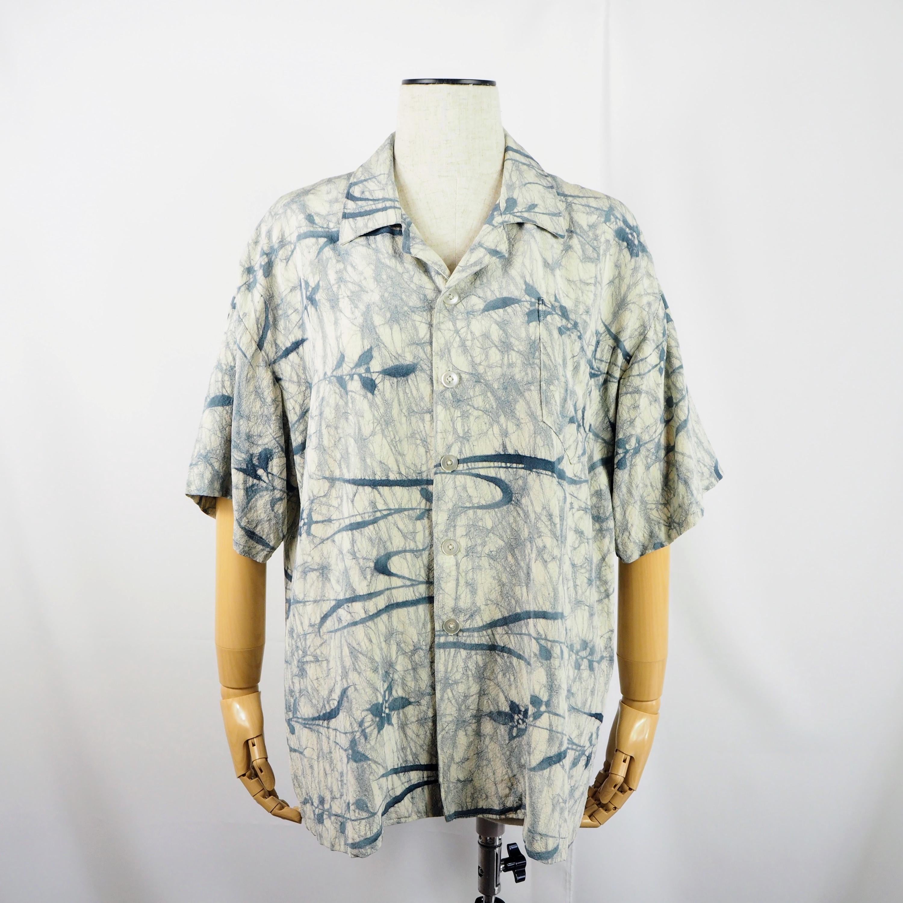 着物アロハシャツ シルク Lサイズ CA29