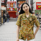 Kimono Aloha Shirt Silk Size S CA3