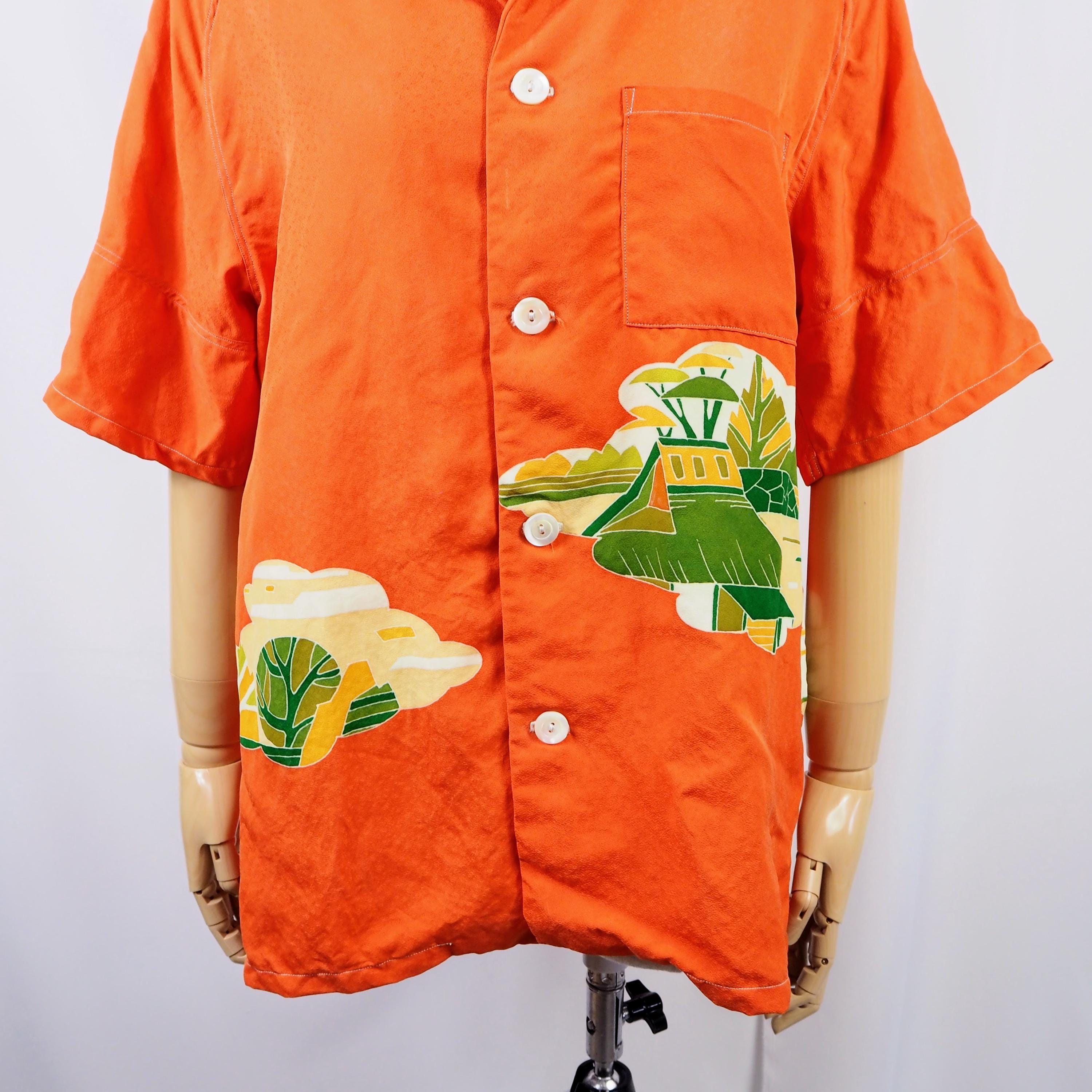 Kimono Aloha Shirt Silk Medium CA52