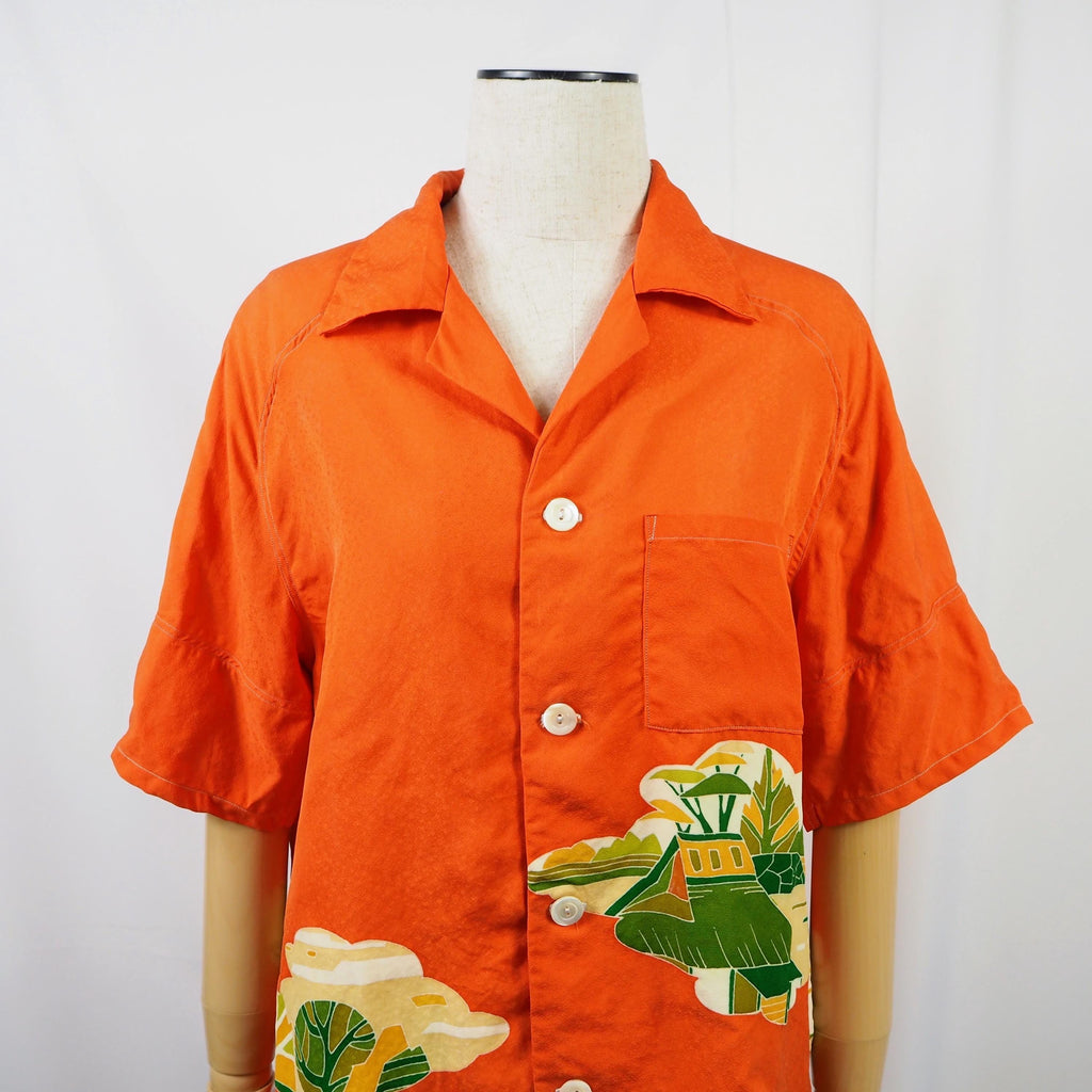 Kimono Aloha Shirt Silk Medium CA52