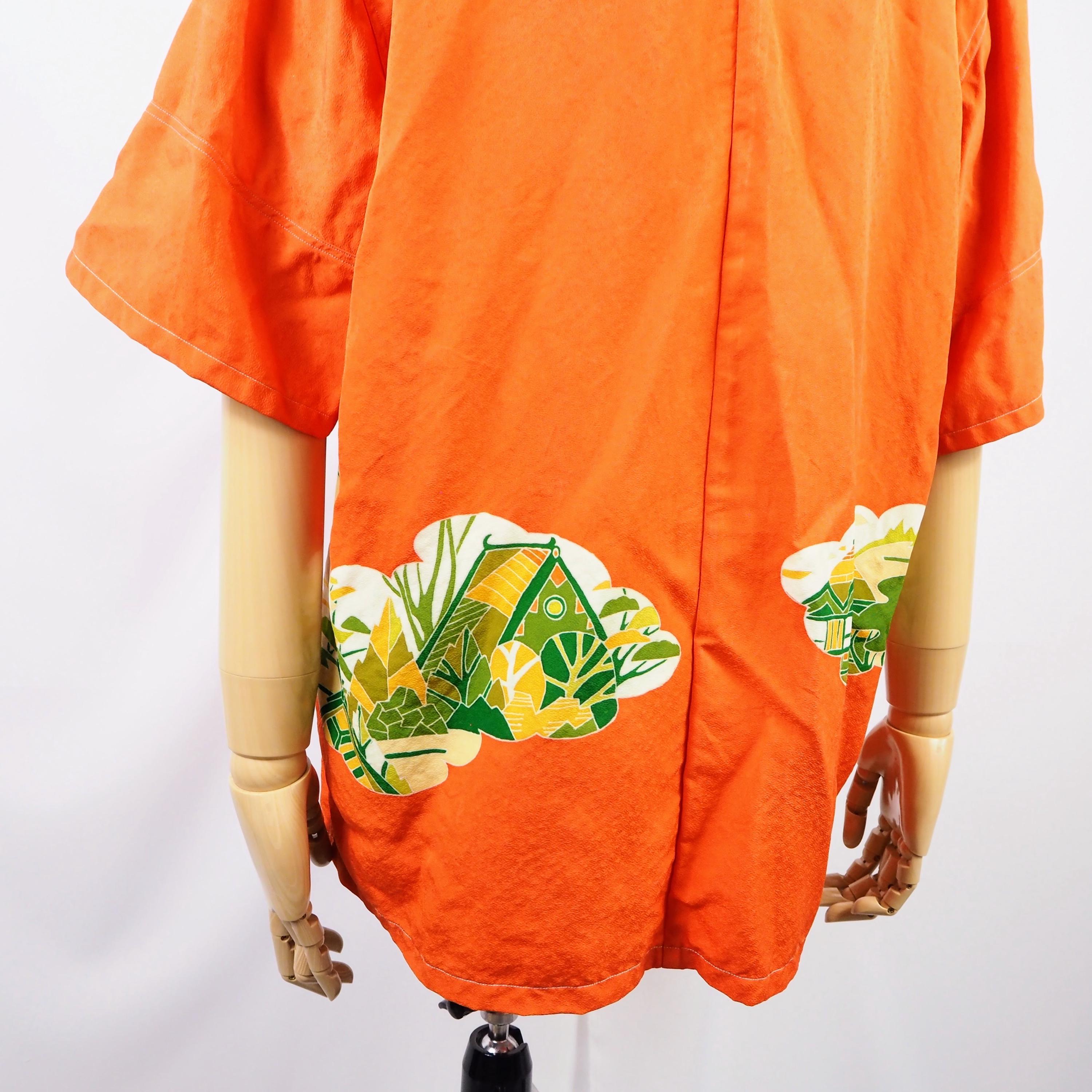 Kimono Aloha Shirt Silk Medium CA52