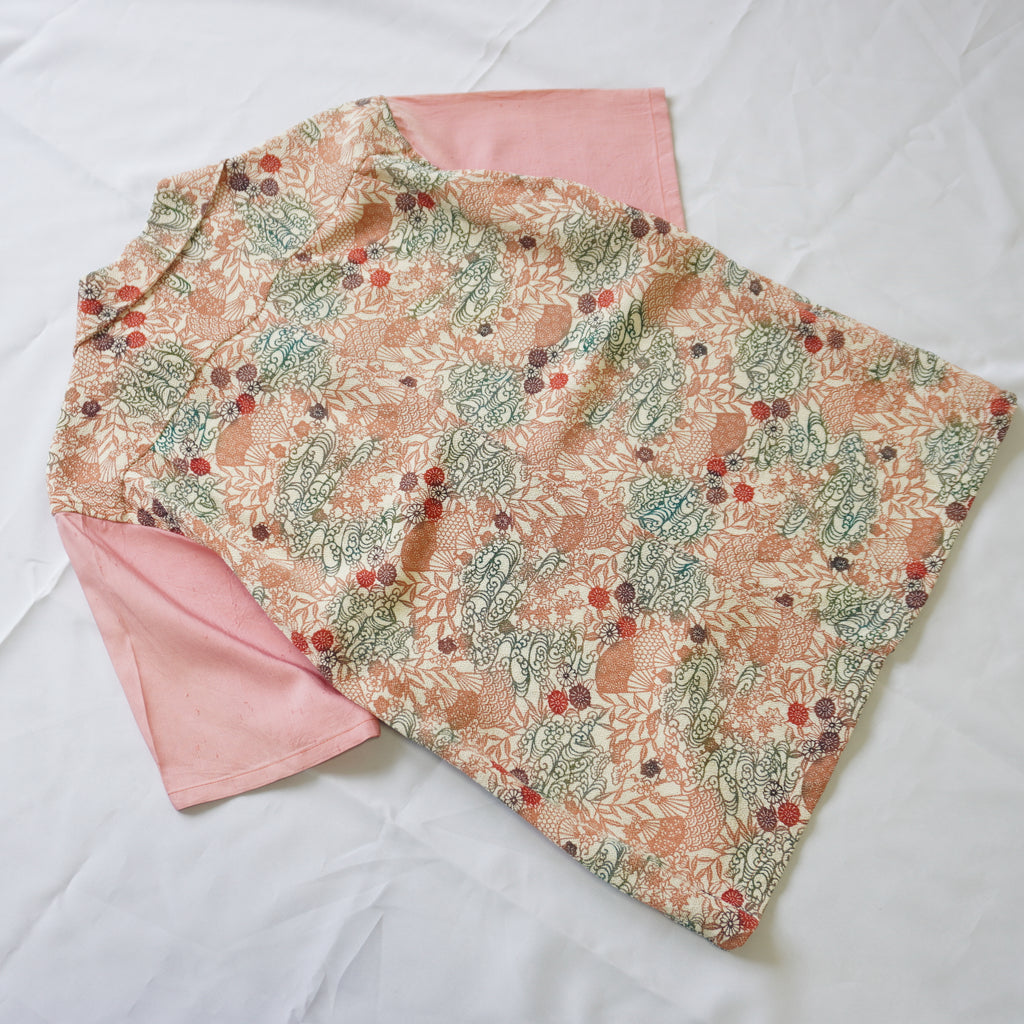 着物アロハシャツ シルク Mサイズ CA30