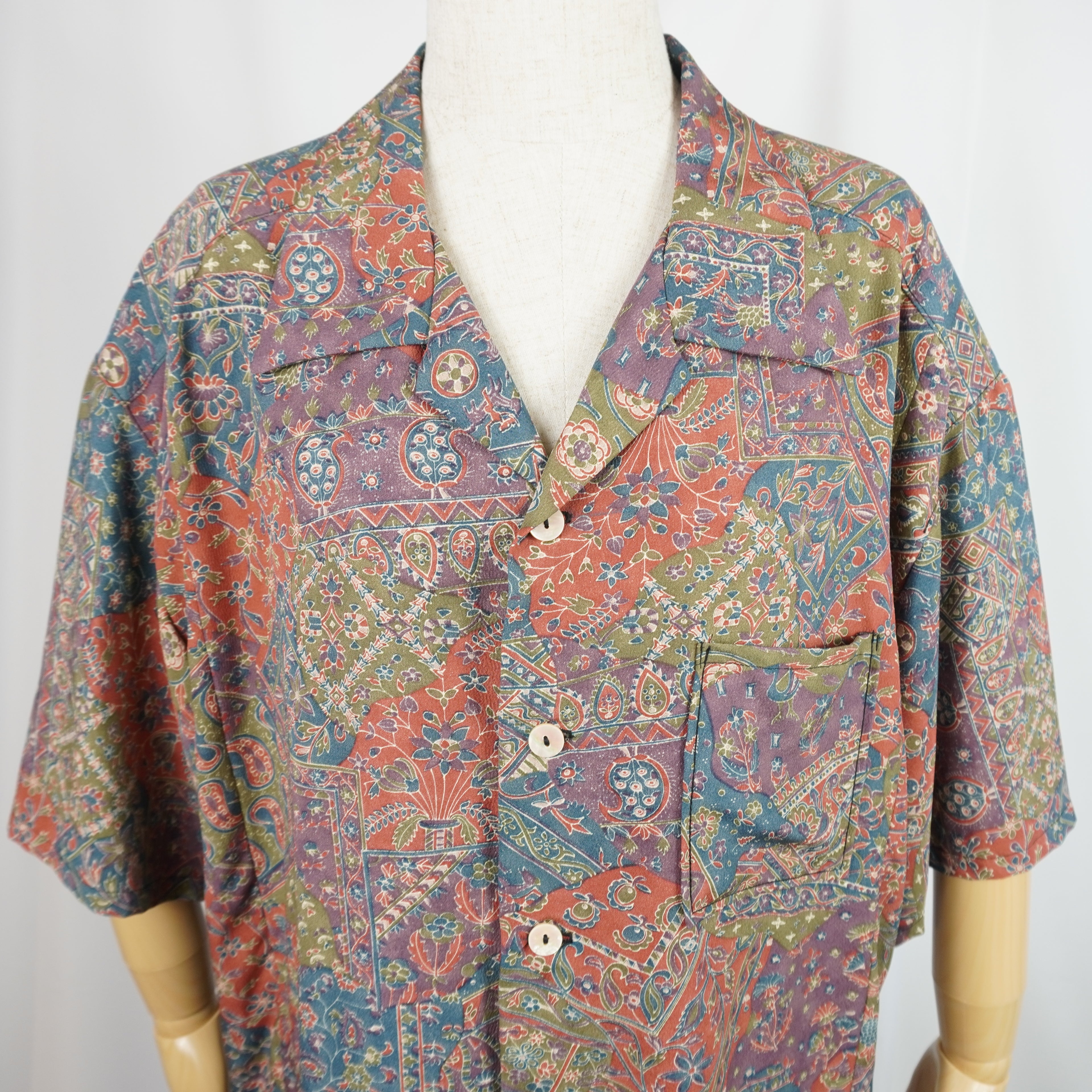 Kimono Aloha Shirt Polyester Size M CA1