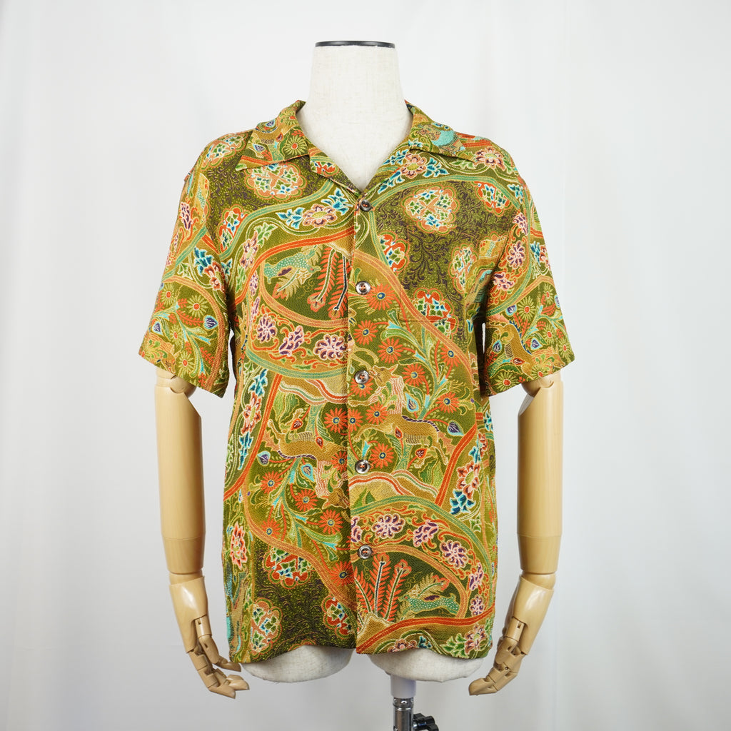 Kimono Aloha Shirt Silk Size S CA3