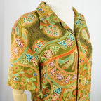 Kimono Aloha Shirt Silk Size S CA3