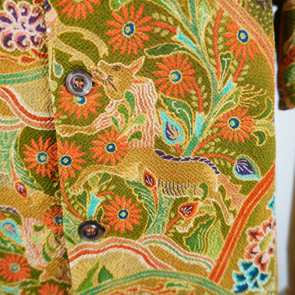 Kimono Aloha Shirt Silk Size S CA3