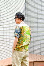 着物アロハシャツ シルク Mサイズ CA31