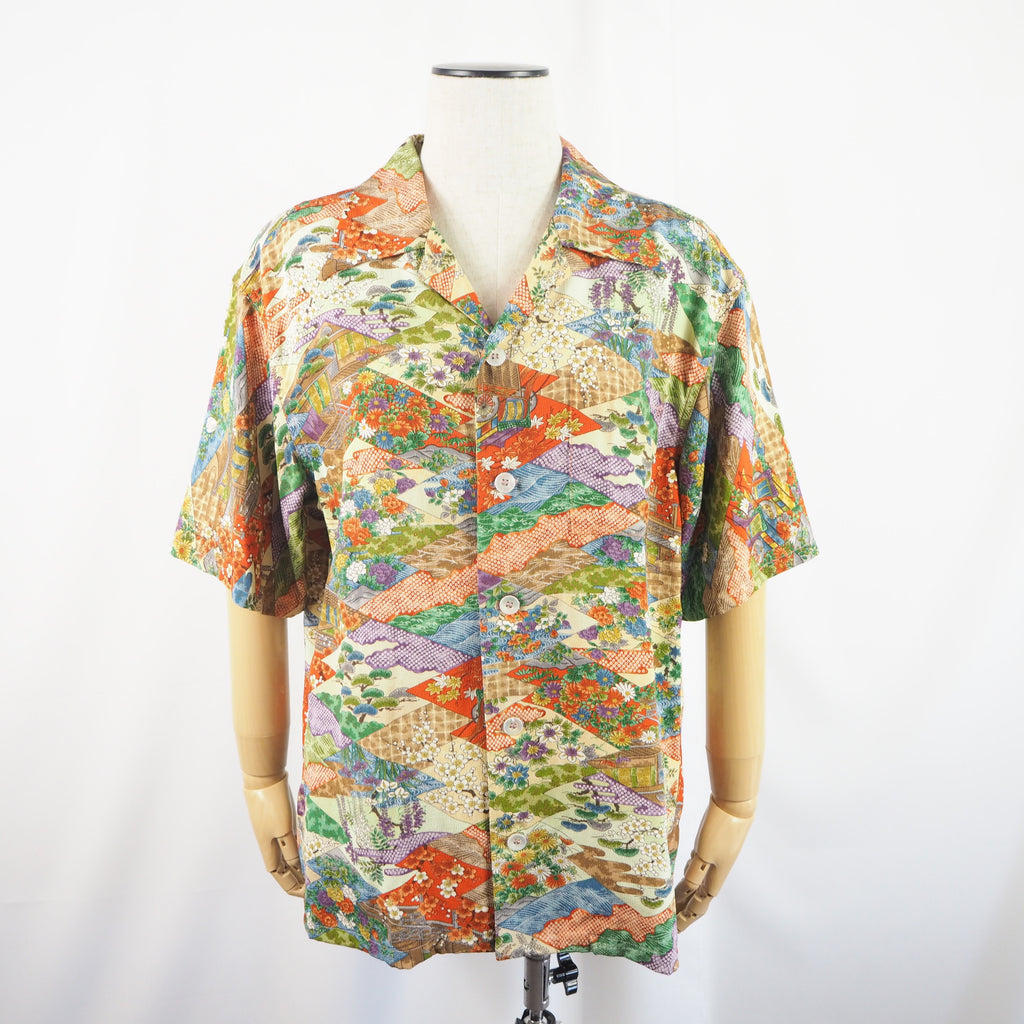 Kimono Aloha Shirt Silk Medium CA17