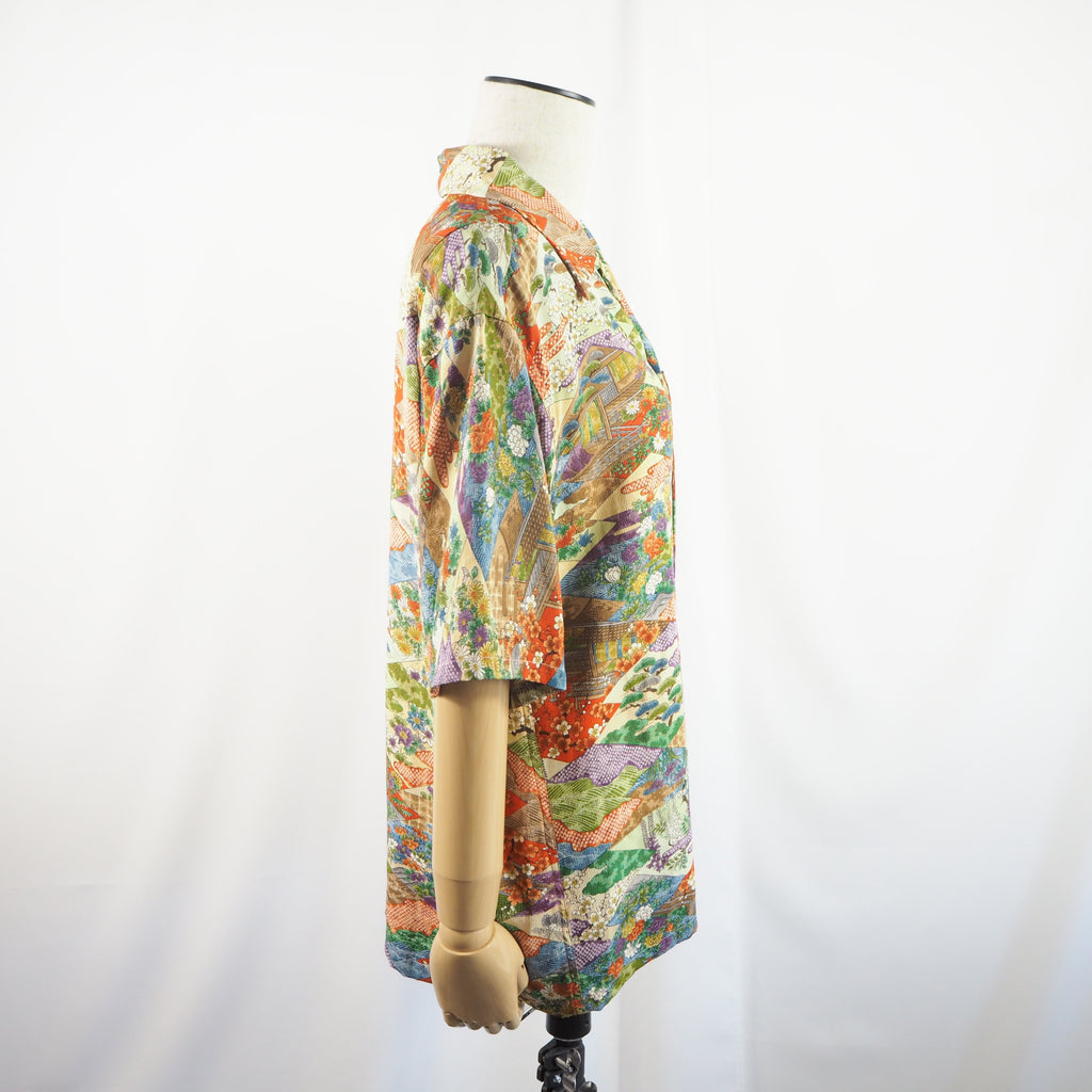Kimono Aloha Shirt Silk Medium CA17