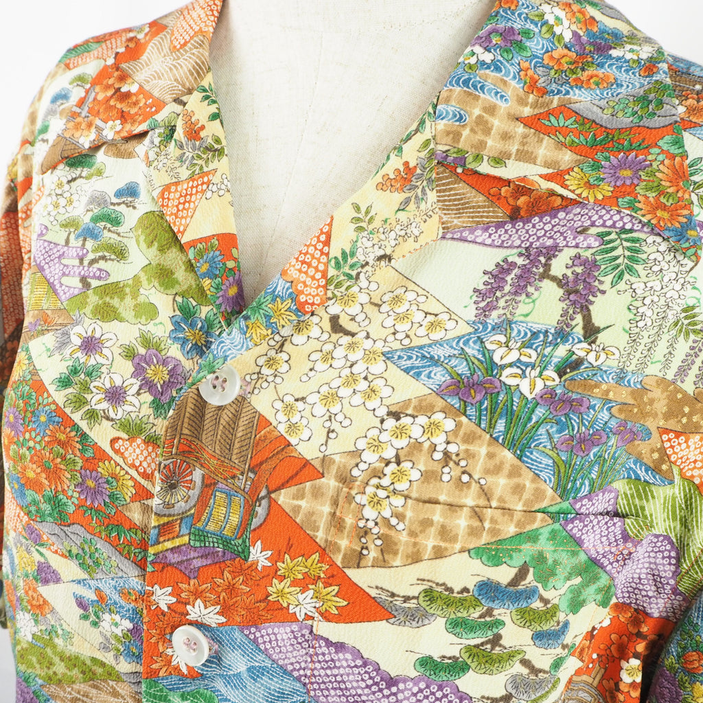 Kimono Aloha Shirt Silk Medium CA17