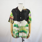 Kimono Aloha Shirt, Carp Pattern, Silk, Size M, CA22