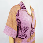 Kimono Aloha Shirt Silk M Size CA50