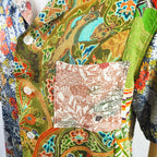 着物アロハシャツ シルク Mサイズ CA31