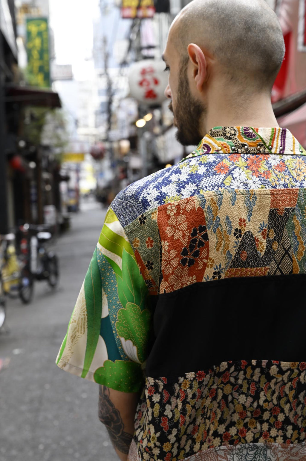 Kimono Aloha Shirt Silk Medium CA24