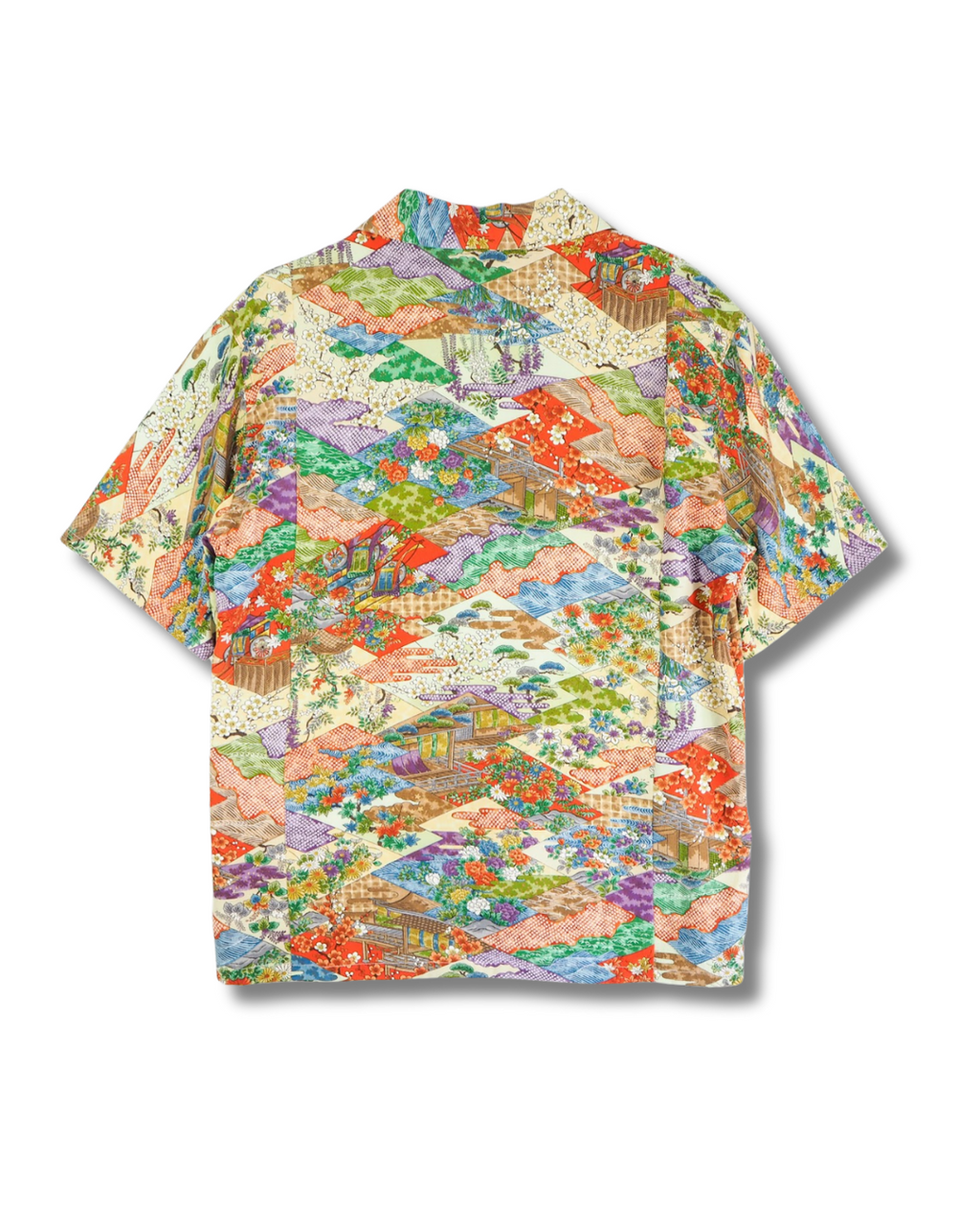 Kimono Aloha Shirt Silk Medium CA17