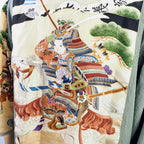 着物アロハシャツ 将軍 シルク Mサイズ CA36