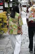 Kimono Aloha Shirt Silk Size L CA16
