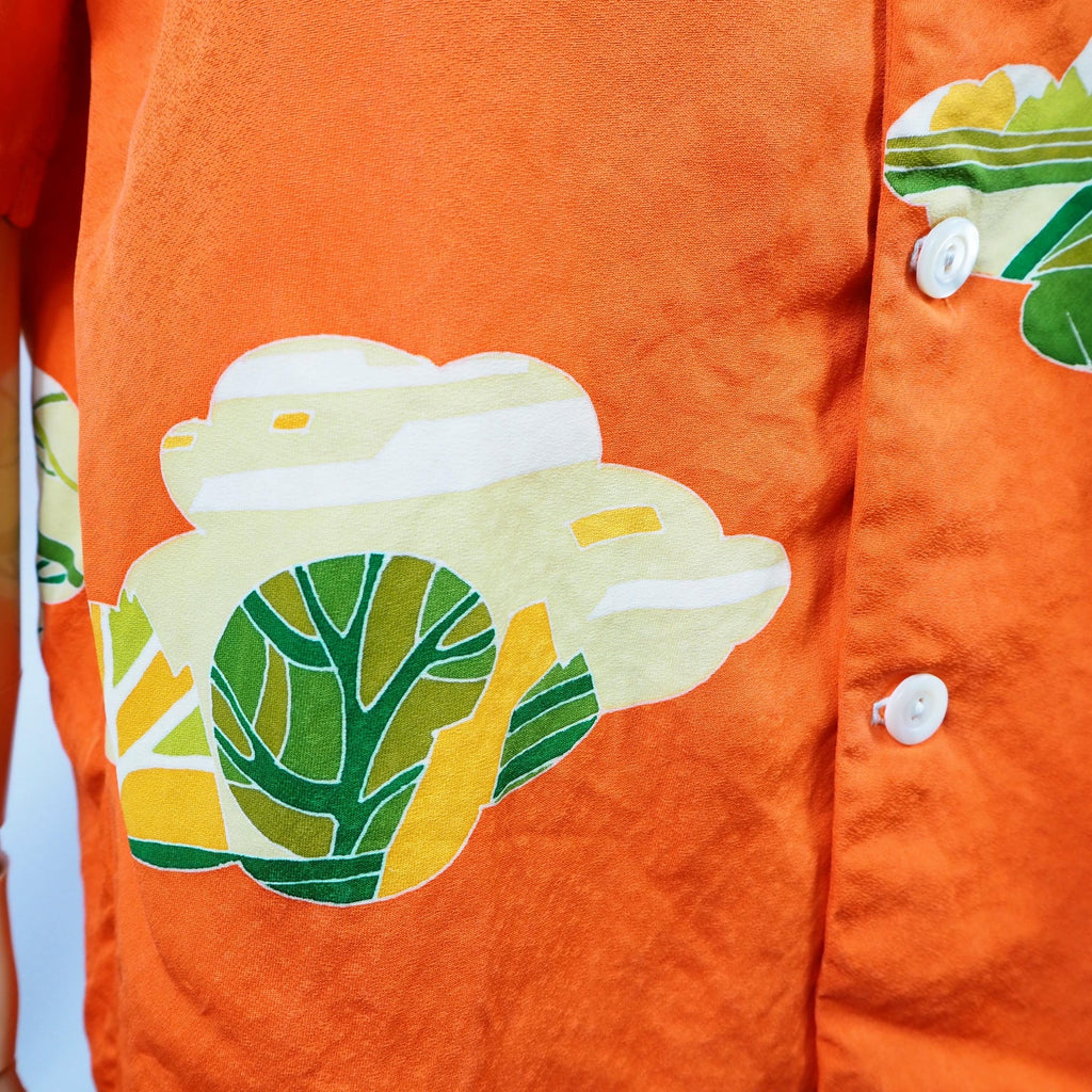 Kimono Aloha Shirt Silk Medium CA52
